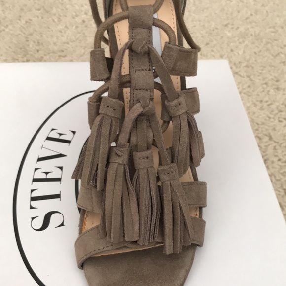 Steve Madden Tasssal Taupe Suede - Picture 4 of 7